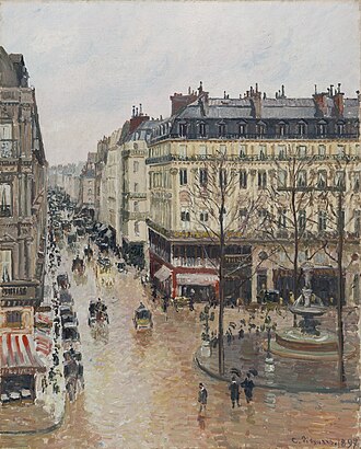 Rue Saint-Honoré in the Afternoon. Effect of Rain