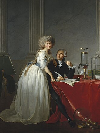 Retrato de Antoine-Laurent Lavoisier y su esposa