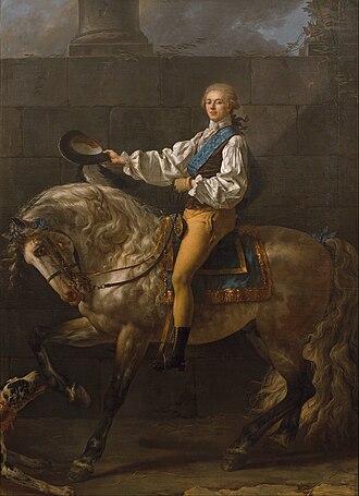 El retrato ecuestre de Stanisław Kostka Potocki.