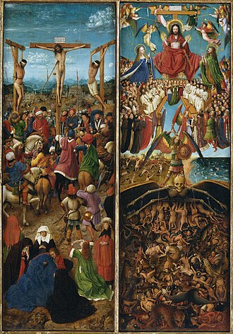 Jüngstes Gericht, Flügel eines Diptychons, Fragment