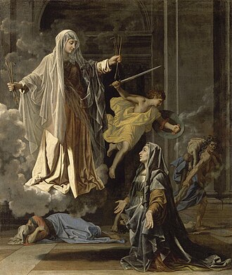 Saint Frances Announcing the End of the Plague in Rome