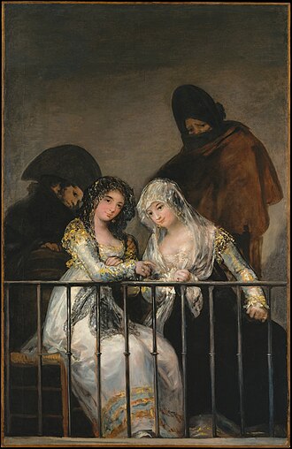 Las majas en el balcón
