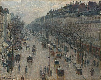 The Boulevard Montmartre on a Winter Morning
