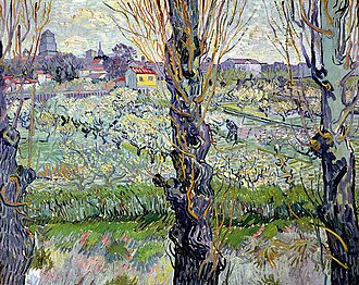 View của Arles, vườn hoa