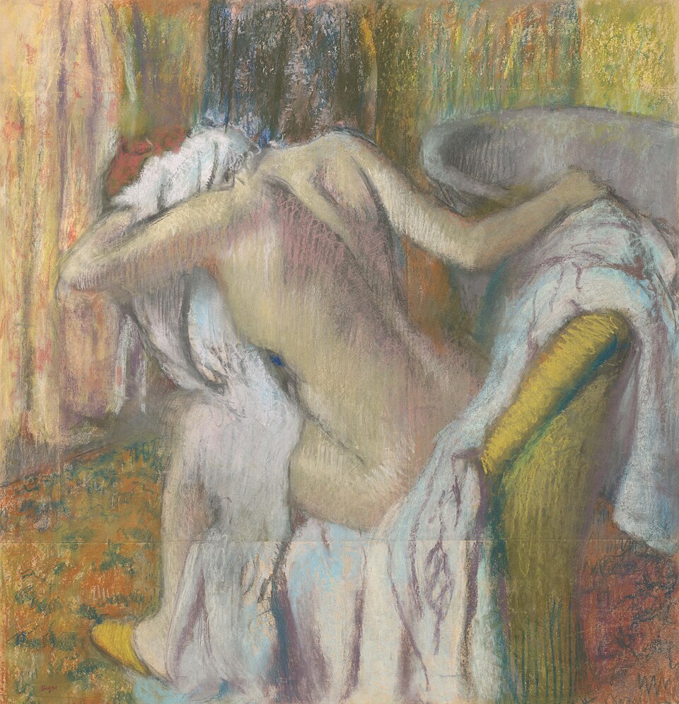 Mujer bañándose. - Edgar Degas