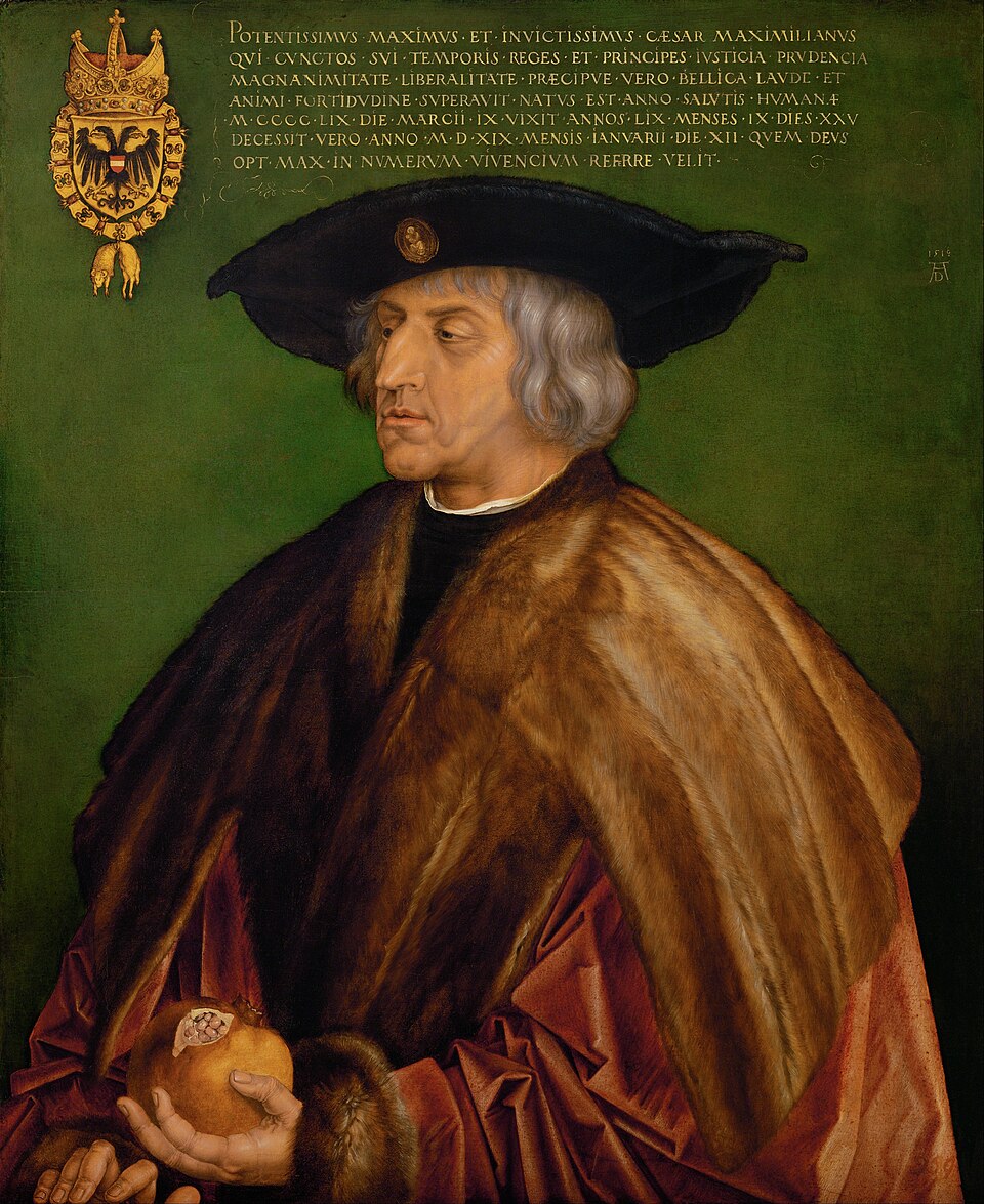 Retrato del emperador Maximiliano I - Alberto Durero