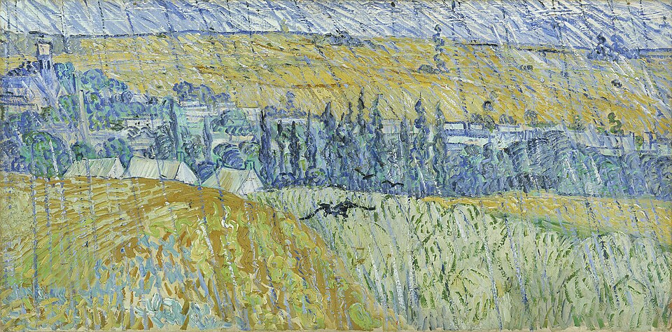 Rain, Auvers - Vincent van Gogh