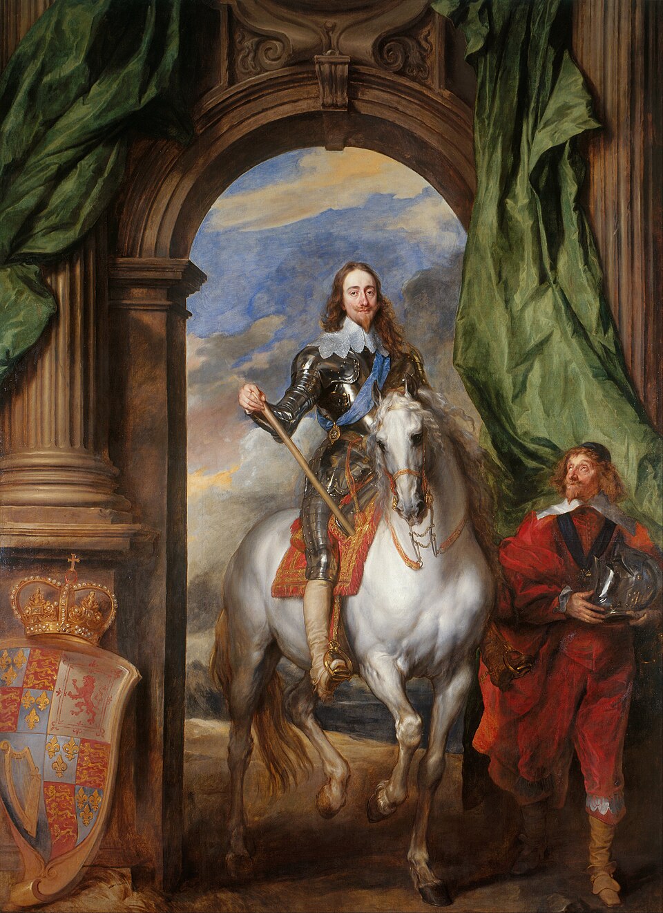 Charles I (1600-1649) with M. de St Antoine - Antoon van Dyck