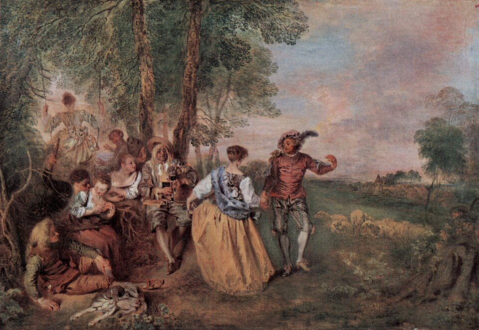 The Shepherds - Jean-Antoine Watteau