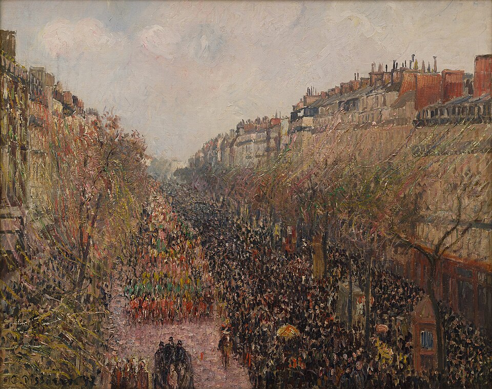 Boulevard Montmartre, Mardi Gras - Camille Pissarro