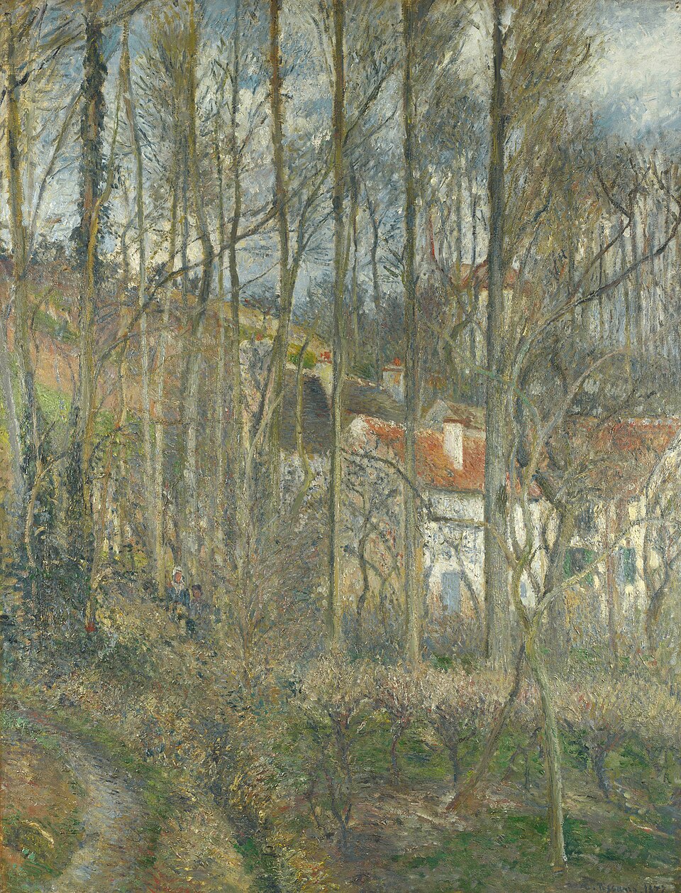 The Côte des Bœufs, Pontoise - Camille Pissarro