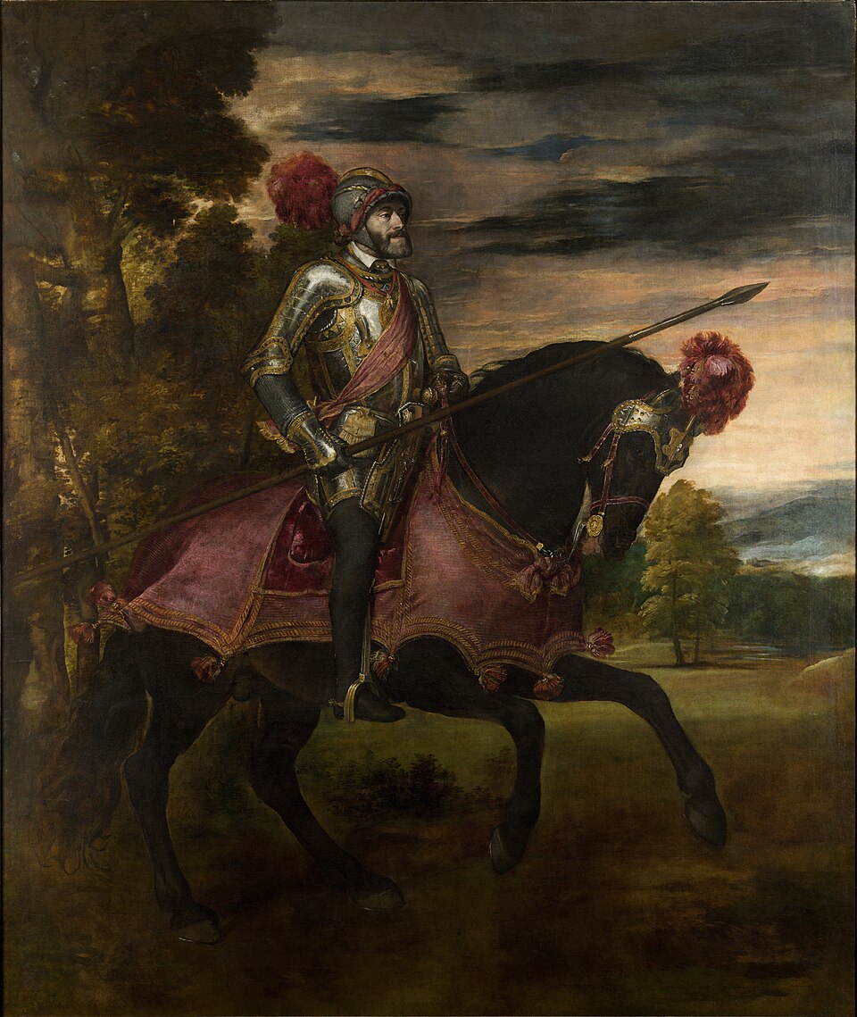Equestrian Portrait of Charles V - Tiziano Vecelli