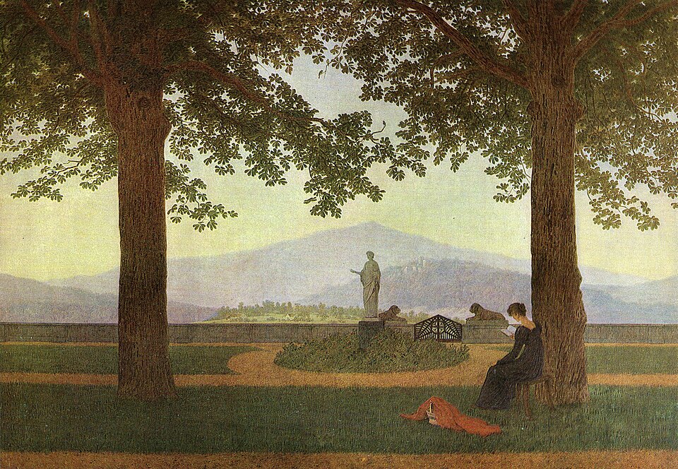 Gartenterrasse - Caspar David Friedrich