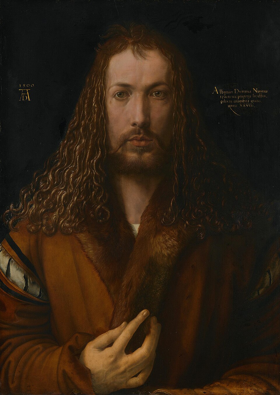 Selbstbildnis im Pelzrock - Albrecht Dürer