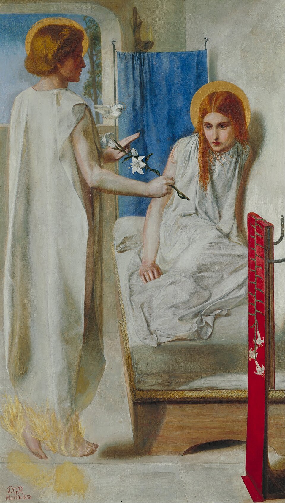 Ecce Ancilla Domini - Dante Gabriel Rossetti