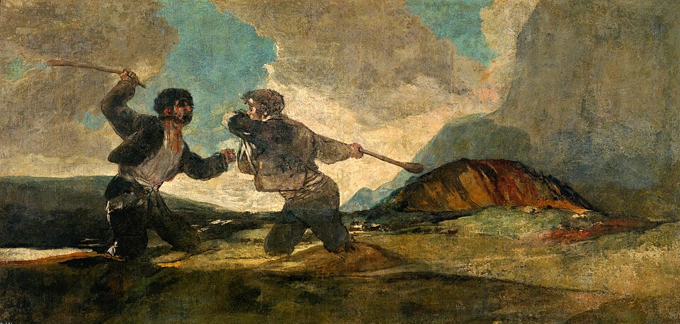 Fight with Cudgels - Francisco Goya