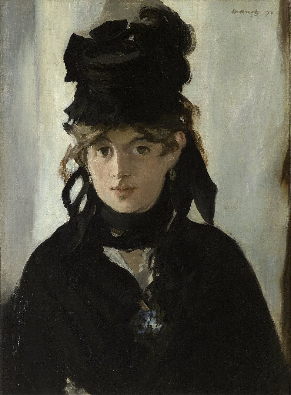 Berthe Morisot con un ramo de violetas - Édouard Manet
