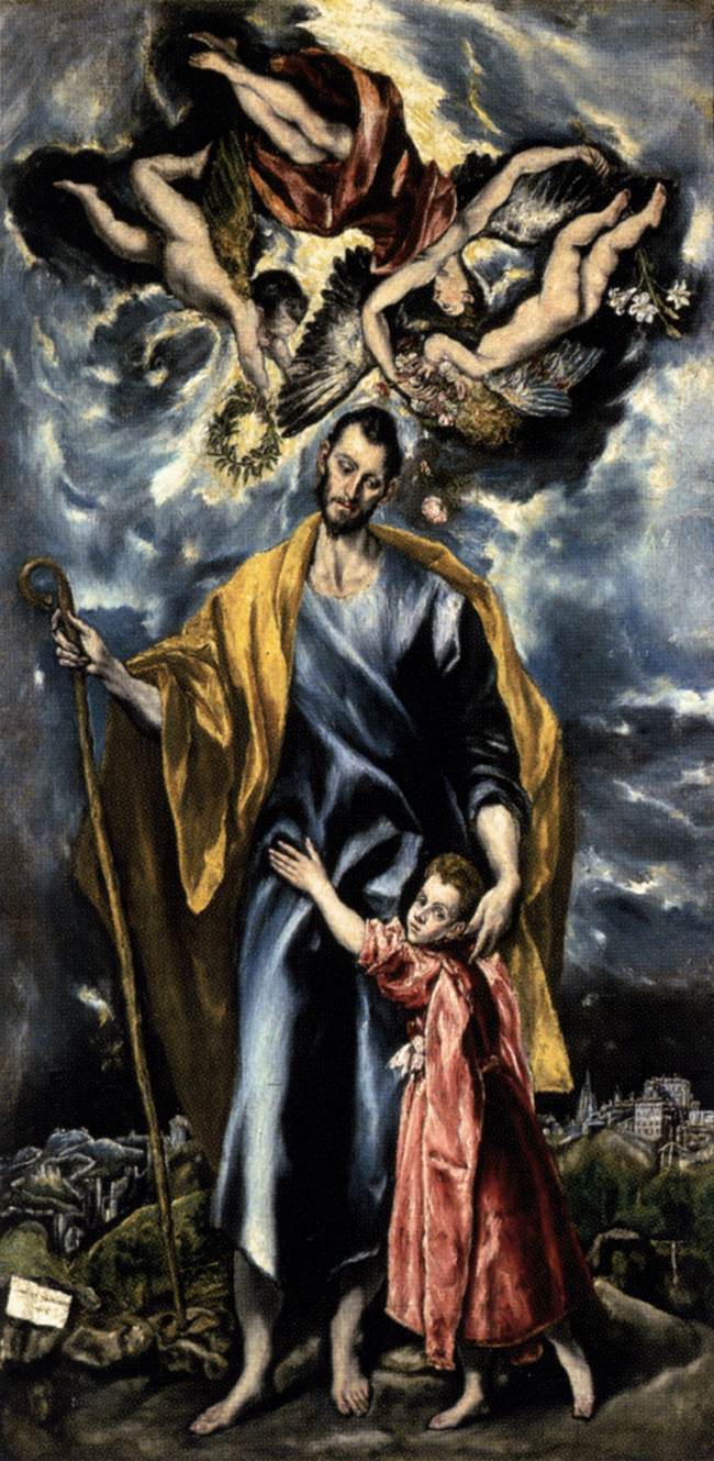 Saint Joseph and the Christ Child - Le Greco