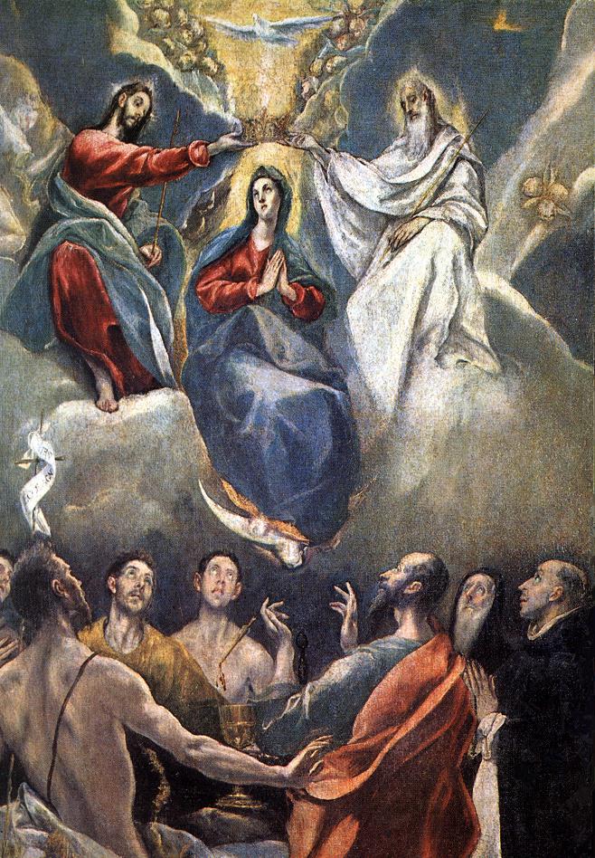 La coronación de la Virgen - El Greco