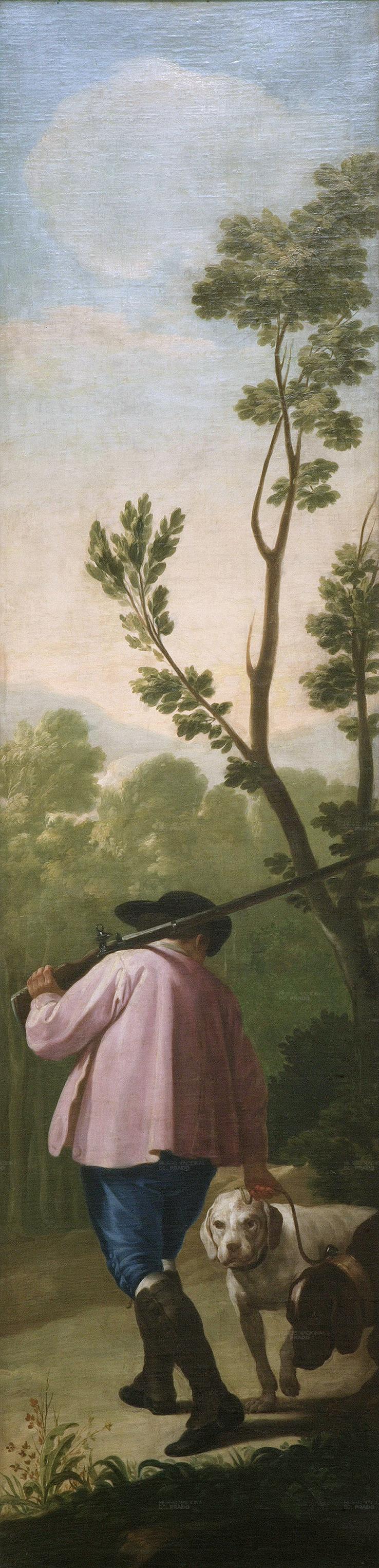 Hunter with his Dogs - Francisco Goya