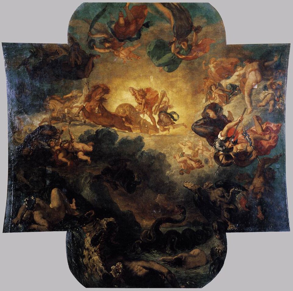 Apollo Vanquishing the Python - Eugène Delacroix