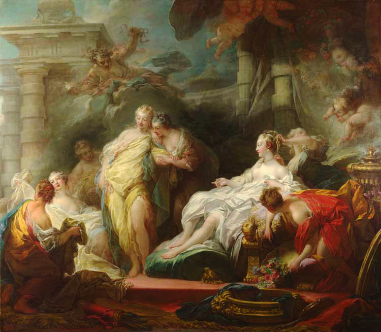 Psyche showing her Sisters her Gifts from Cupid - Jean-Honoré Fragonard