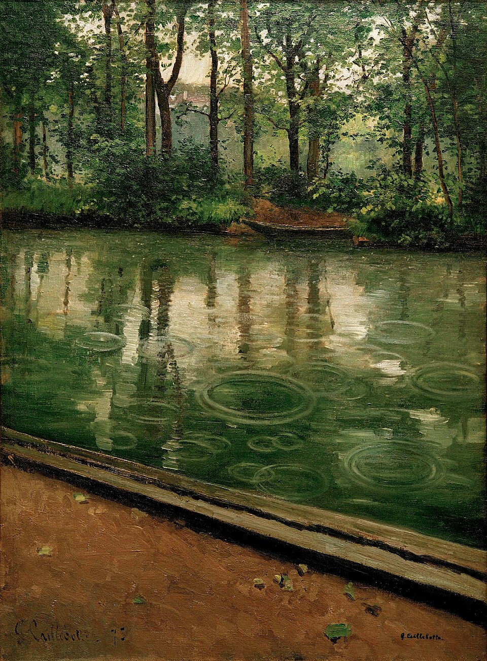 The Yerres, Effect of Rain - Gustave Caillebotte