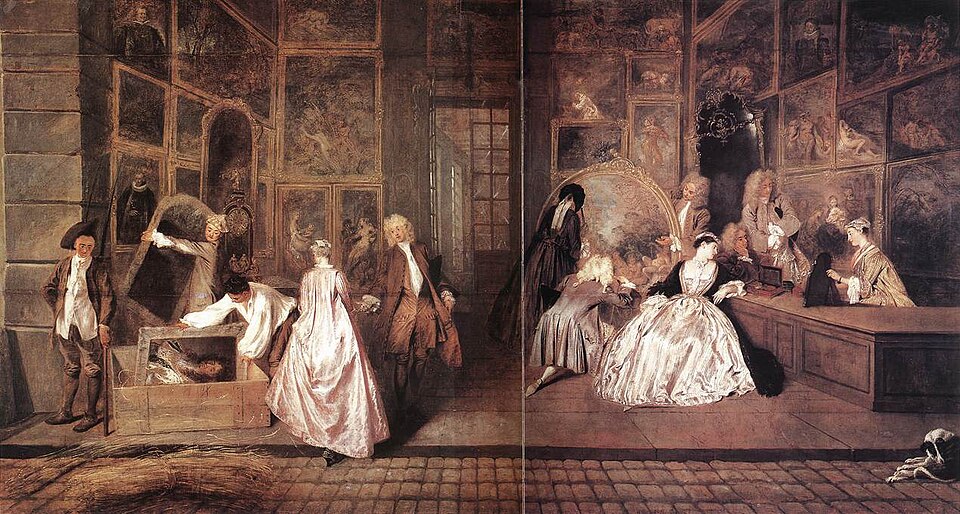 The Shop Sign of Gersaint - Jean-Antoine Watteau