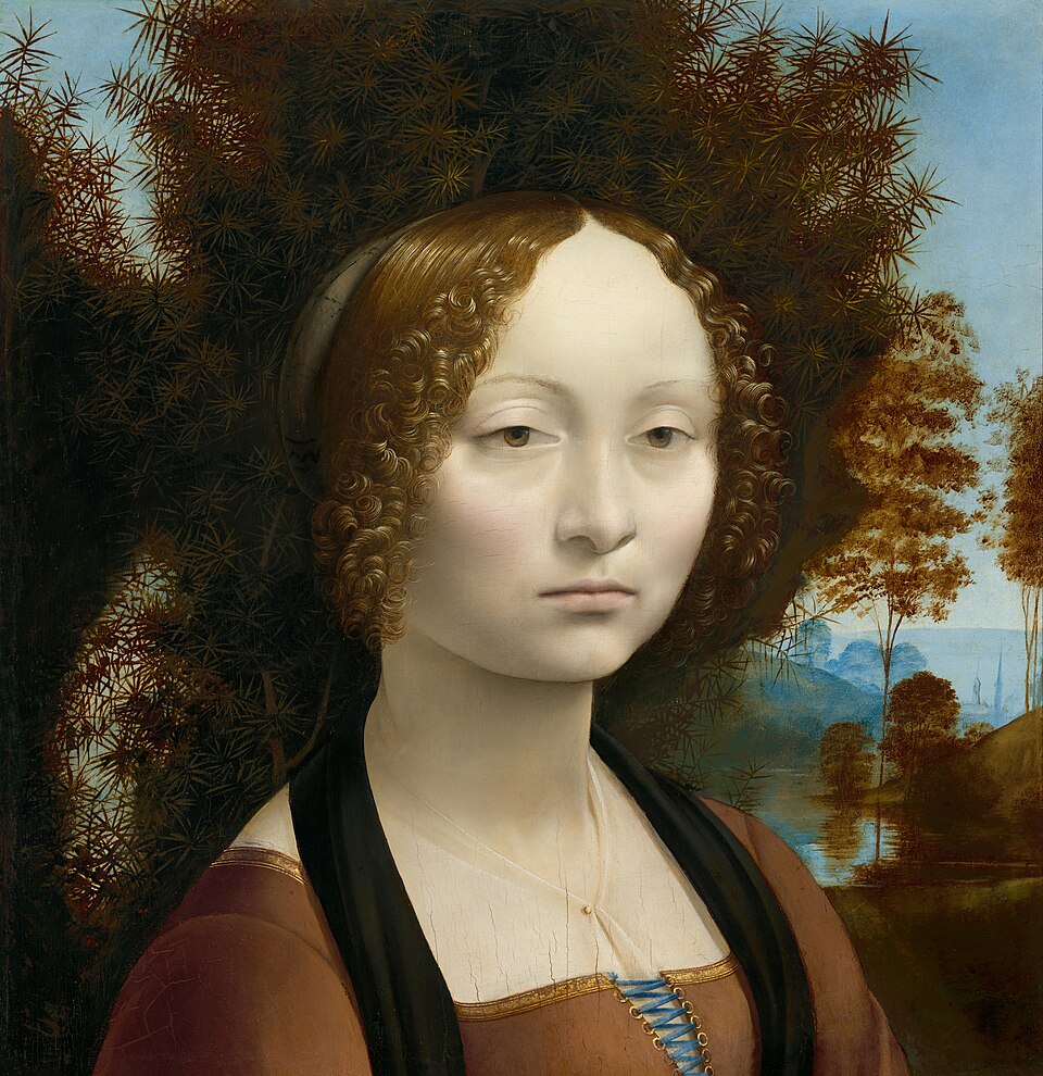 Retrato de Ginebra de Benci - Leonardo da Vinci