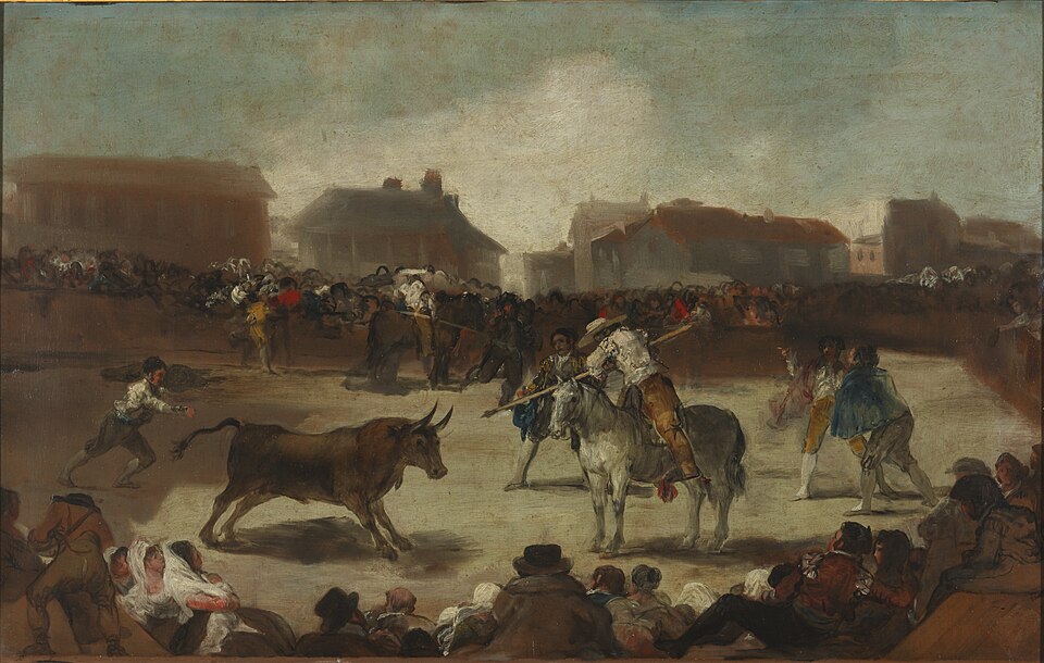 Corrida de toros en un pueblo - Francisco Goya