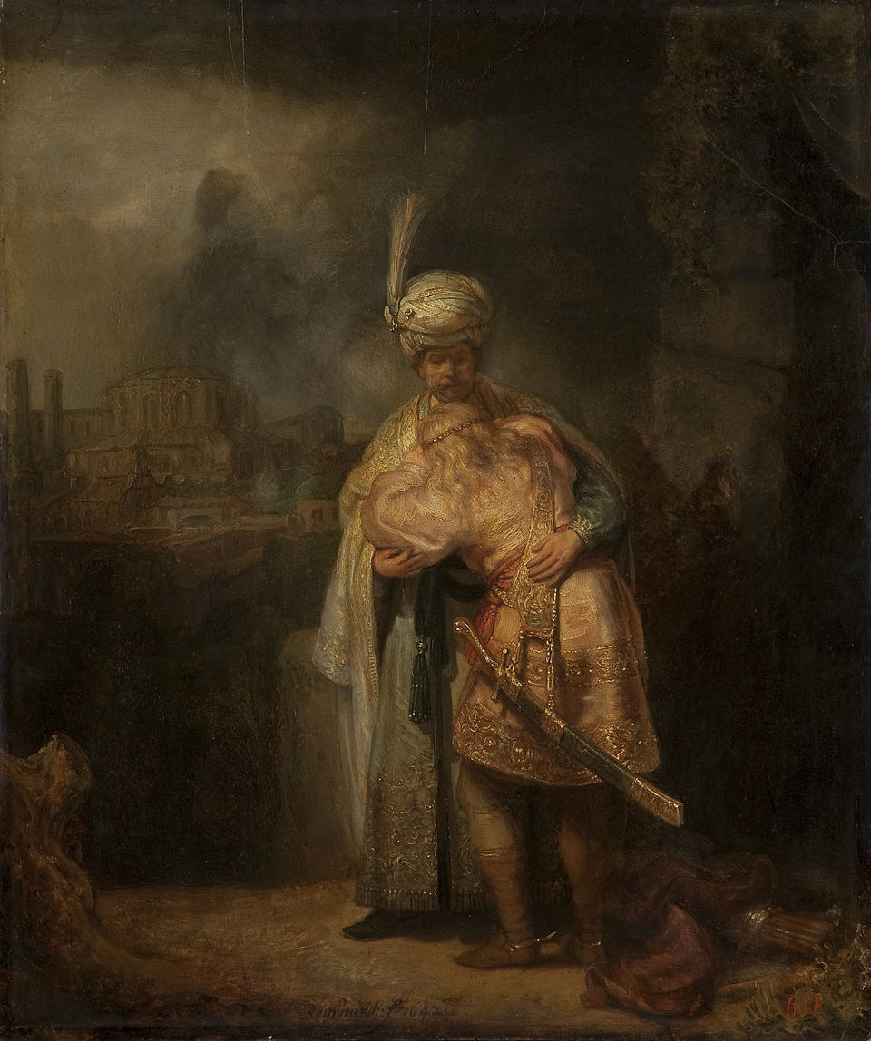 Separation of David and Jonathan - Rembrandt van Rijn