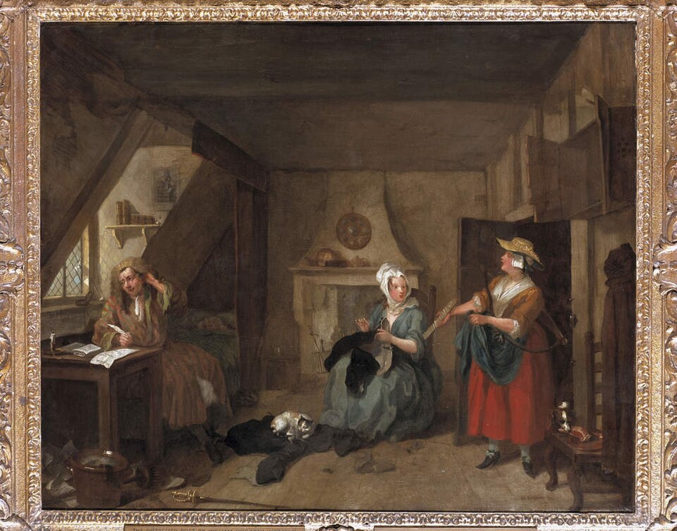 The Distrest Poet - William Hogarth