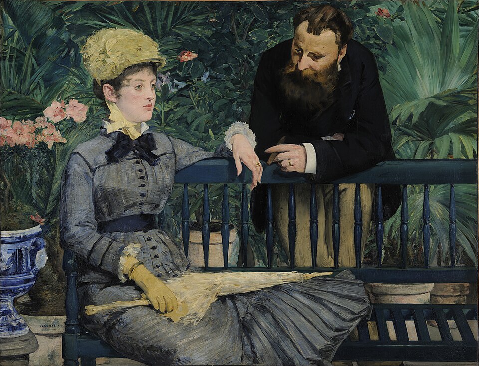In the Conservatory - Édouard Manet