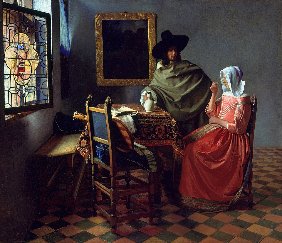 The Wine Glass - Johannes Vermeer
