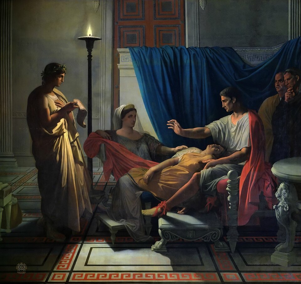 Virgil reading The Aeneid before Augustus, Livia and Octavia - Jean-Auguste-Dominique Ingres