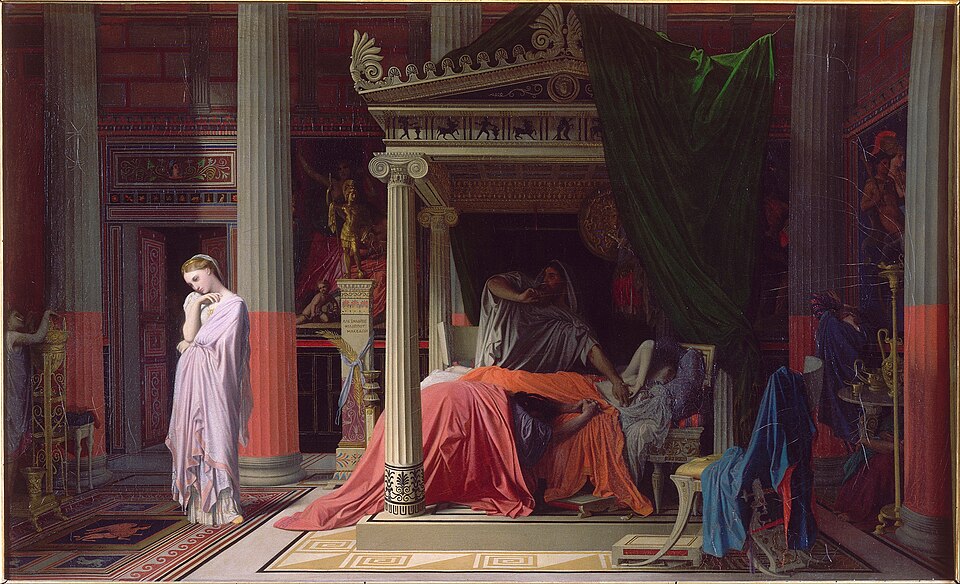 La enfermedad de Antíoco - Jean Auguste Dominique Ingres