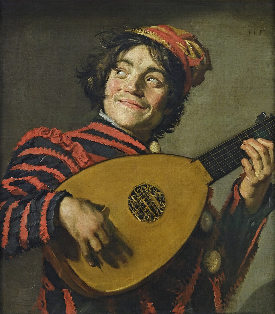 Jester with lute - Frans Hals