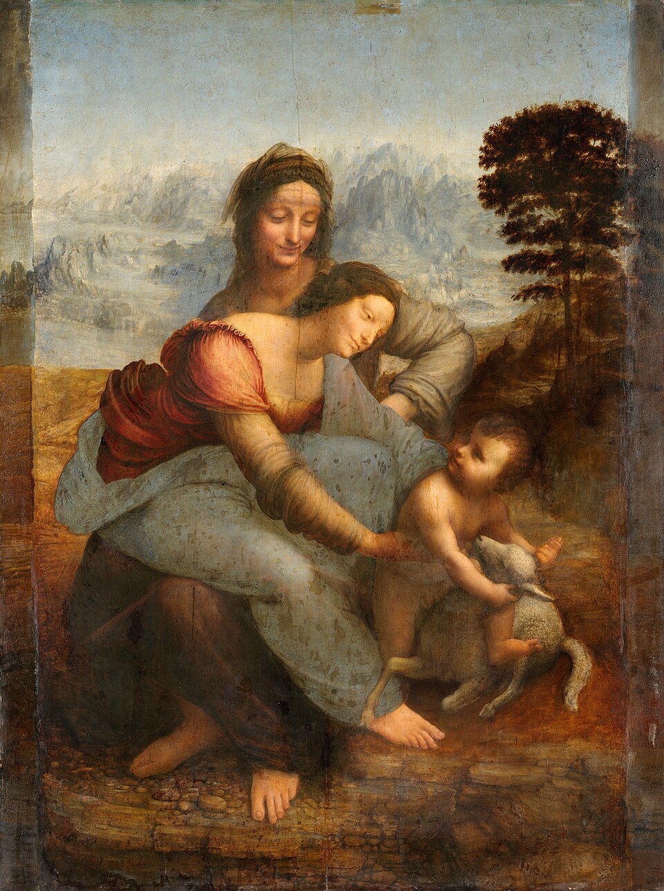 La Virgen, el Niño Jesús y Santa Ana - Leonardo da Vinci