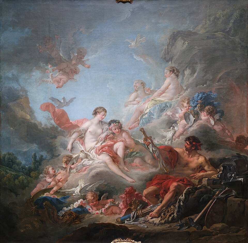 Vulcan Presenting Venus with Arms for Aeneas - François Boucher
