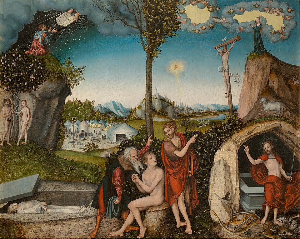 Gesetz und Gnade - Lucas Cranach der Ältere