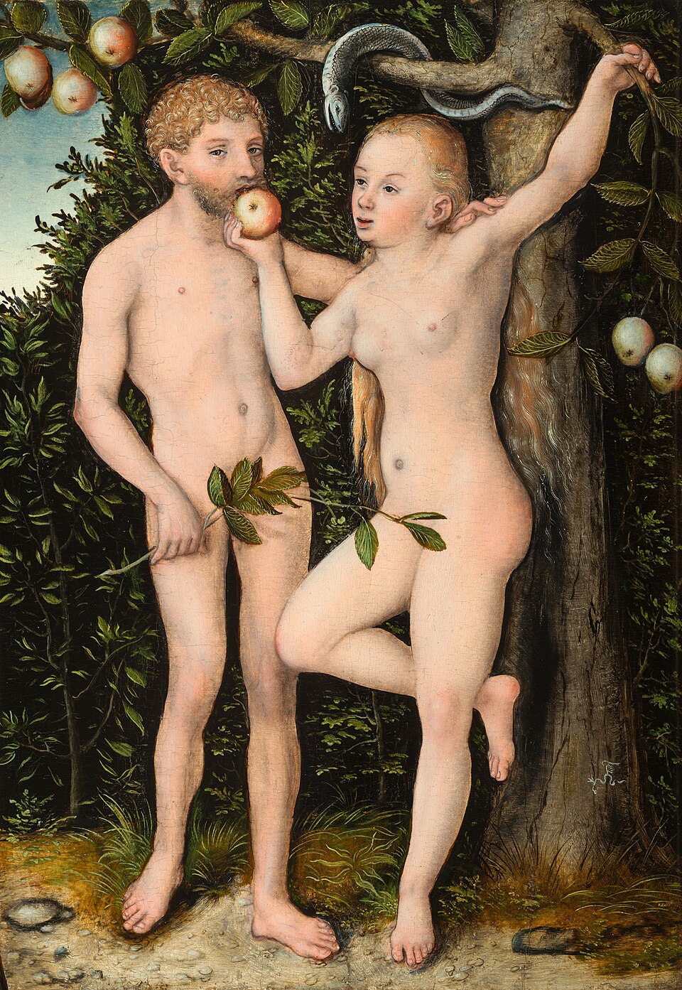 Adam und Eva - Lucas Cranach der Ältere