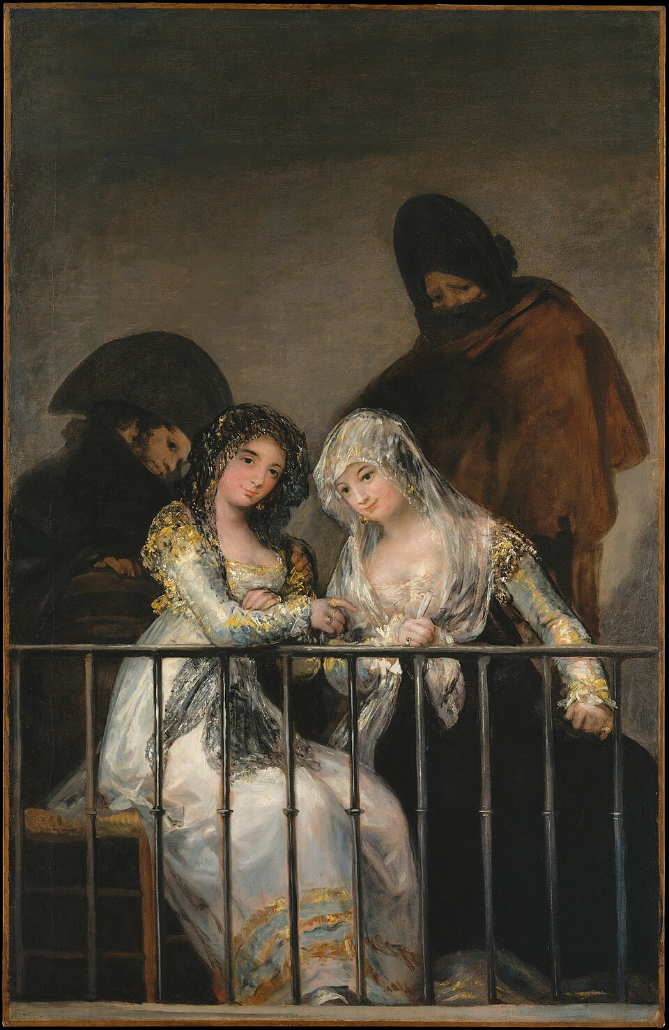 Las majas en el balcón - Francisco Goya