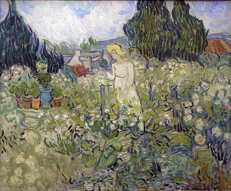 Mademoiselle Gachet en su jardín de Auvers-sur-Oise - Vincent van Gogh