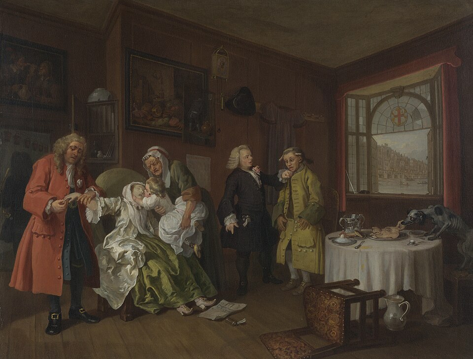 Marriage A-la-Mode: 6. The Lady's Death - William Hogarth