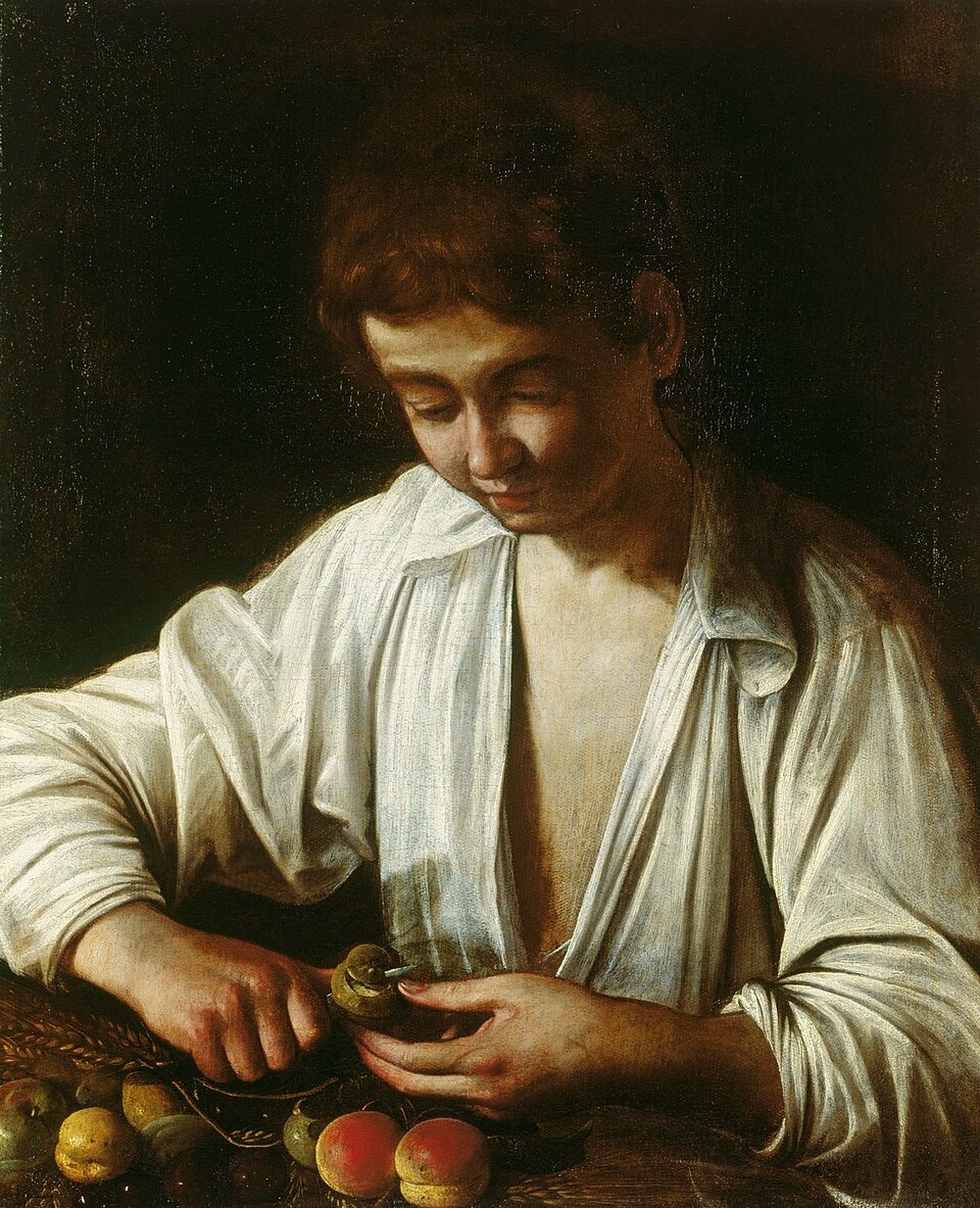 Muchacho pelando fruta - Caravaggio