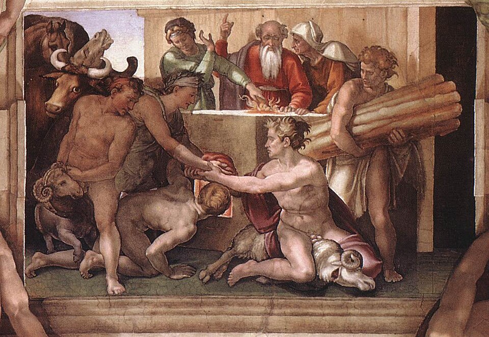 The Sacrifice of Noah - Michelangelo