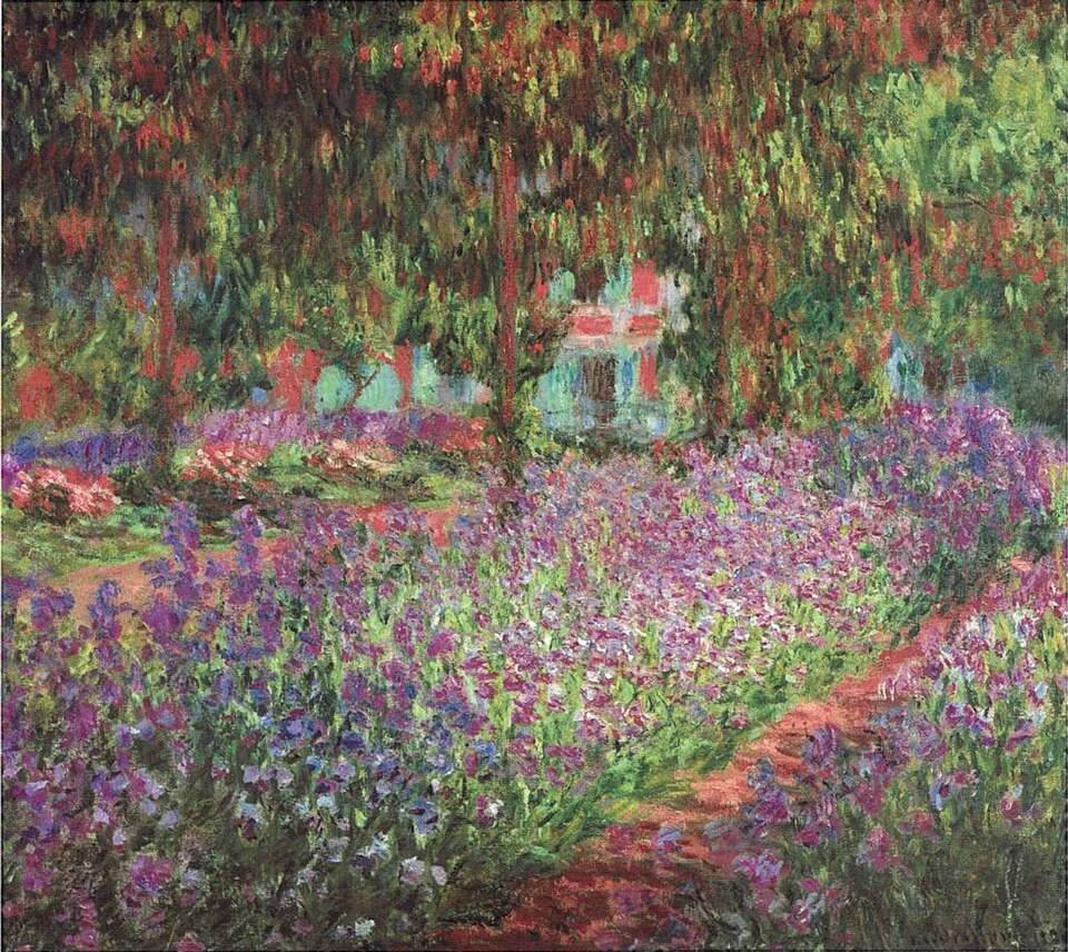 The artist's garden at Giverny - Claude Monet