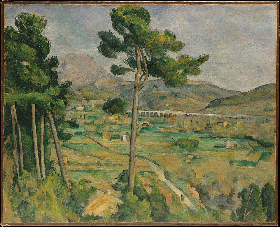 Mont Sainte-Victoire and the Viaduct of the Arc River Valley - Paul Cézanne