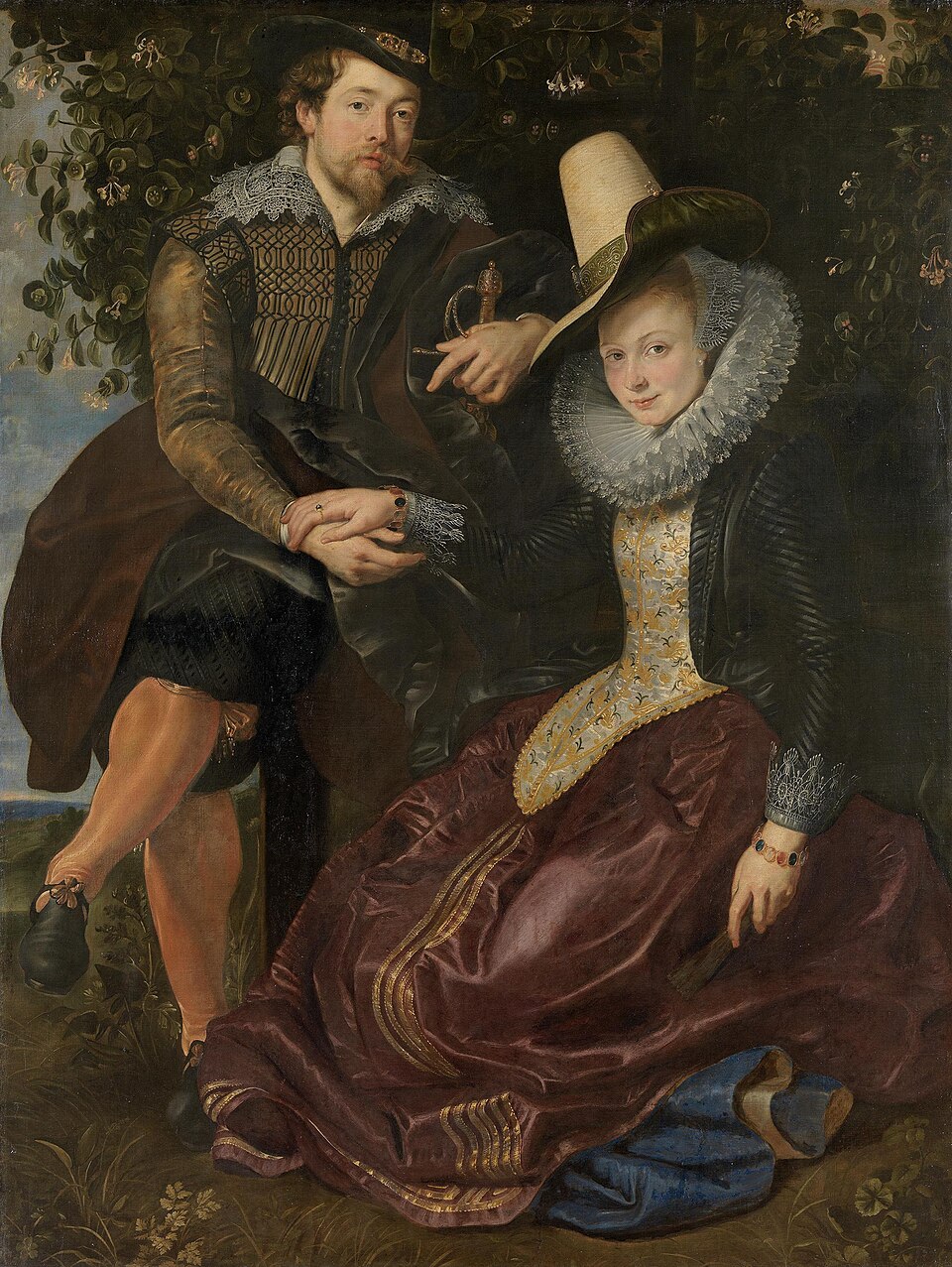 Rubens and Isabella Brant in the honeysuckle bower - Peter Paul Rubens
