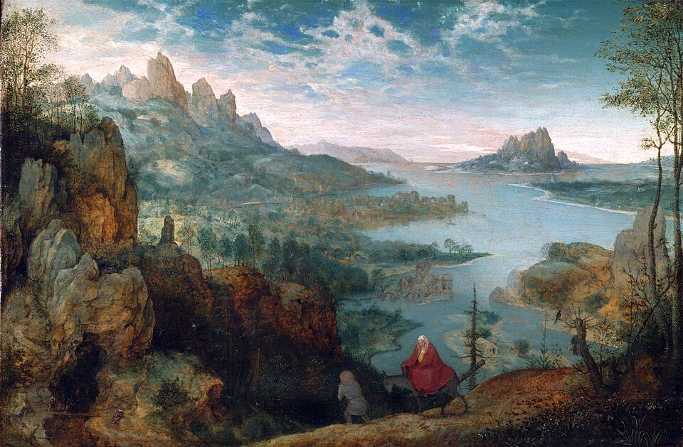 Paisaje con la huida a Egipto - Pieter Bruegel the Elder